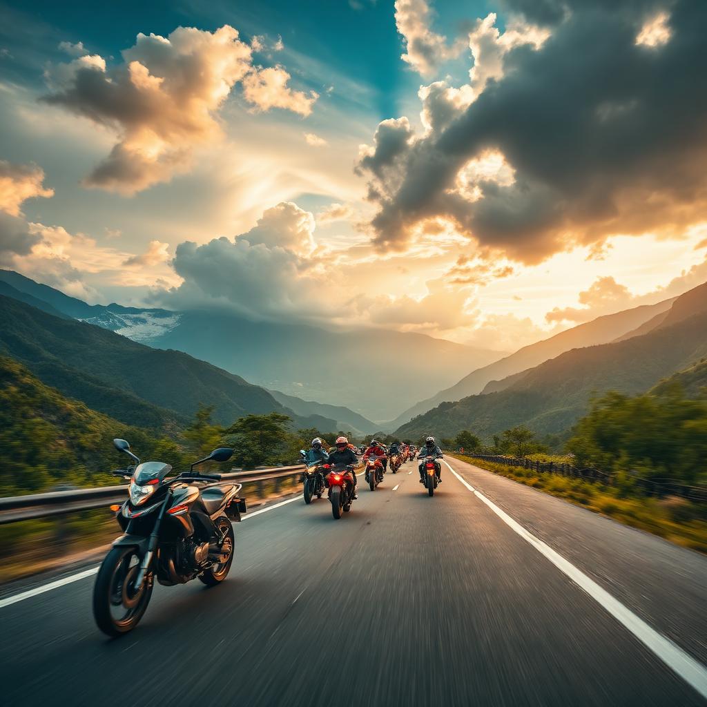 Convoy through the mountains